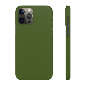 Dark Moss Green iPhone Case (Slim) iPhone 12 Pro Matte Phone Case