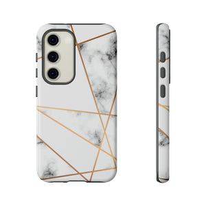 Marble Geometric Android Case (Protective) Samsung Galaxy S23 Glossy Phone Case