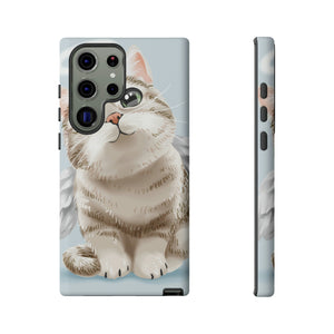 Cute Angel Cat Android Case (Protective) Samsung Galaxy S23 Ultra Matte Phone Case