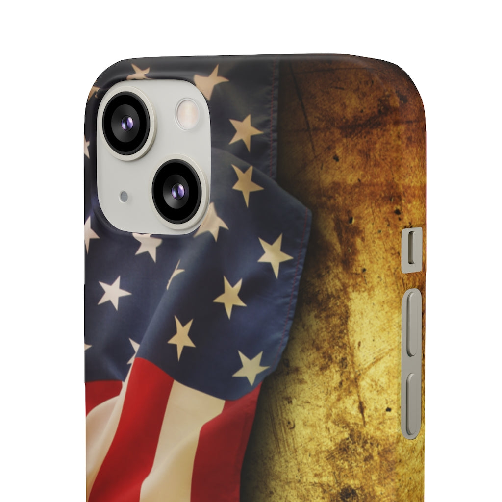 Close up of American flag Samsung/iPhone (Slim) iPhone 13 Matte Phone Case