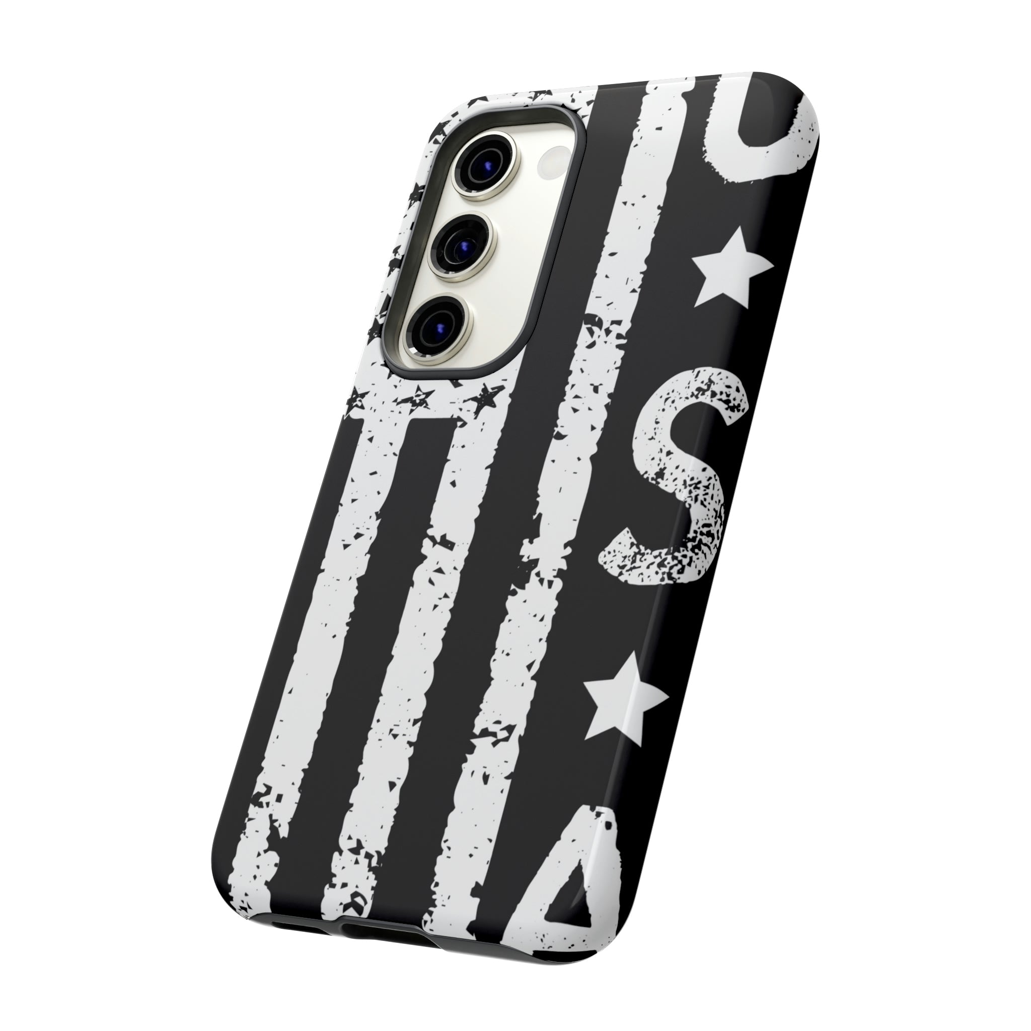 Black n White U.S Flag Android Case (Protective) Phone Case