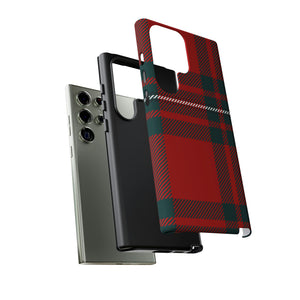 Plaid Pattern Red Android Case (Protective) Phone Case