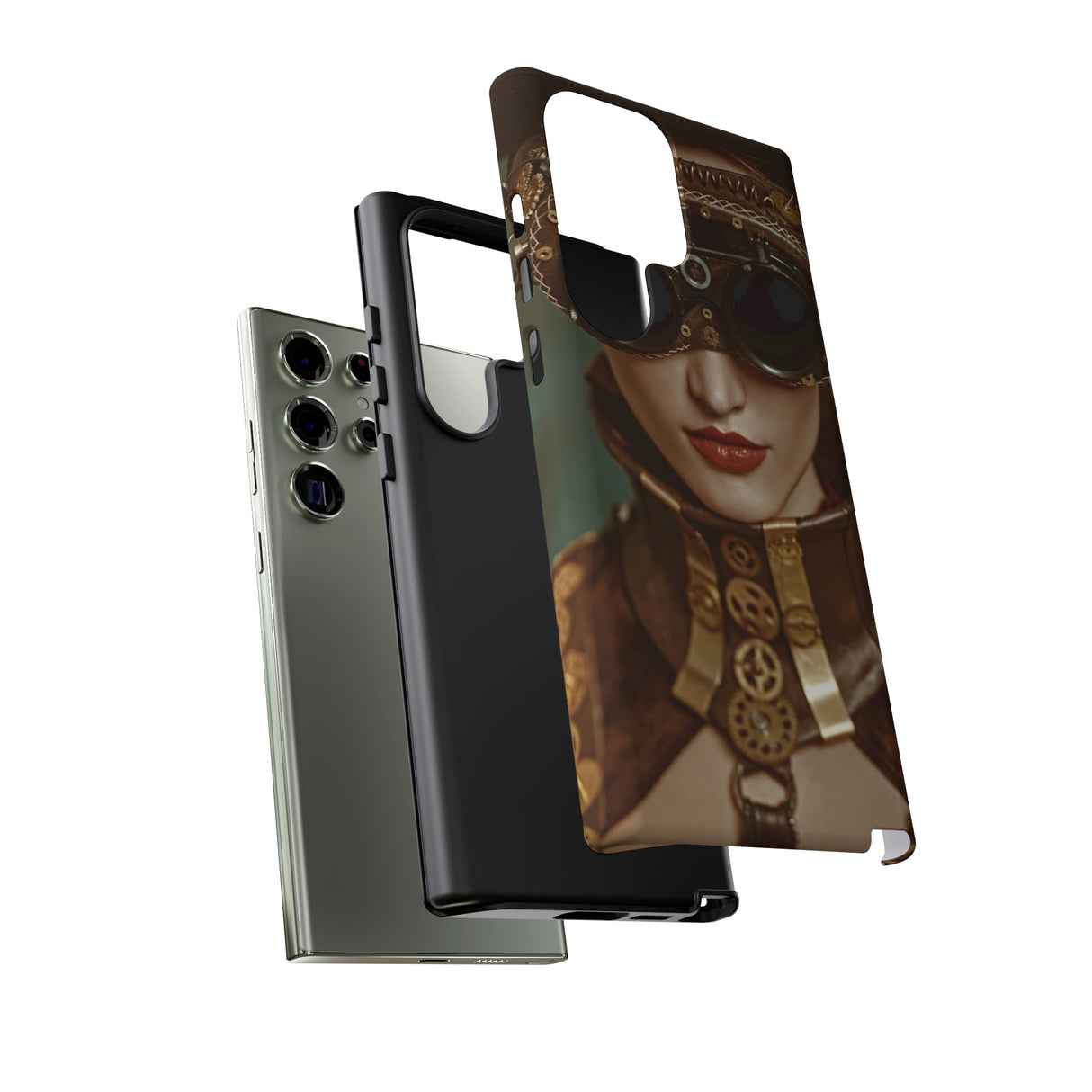 Steampunk Lady Android Case (Protective) Phone Case