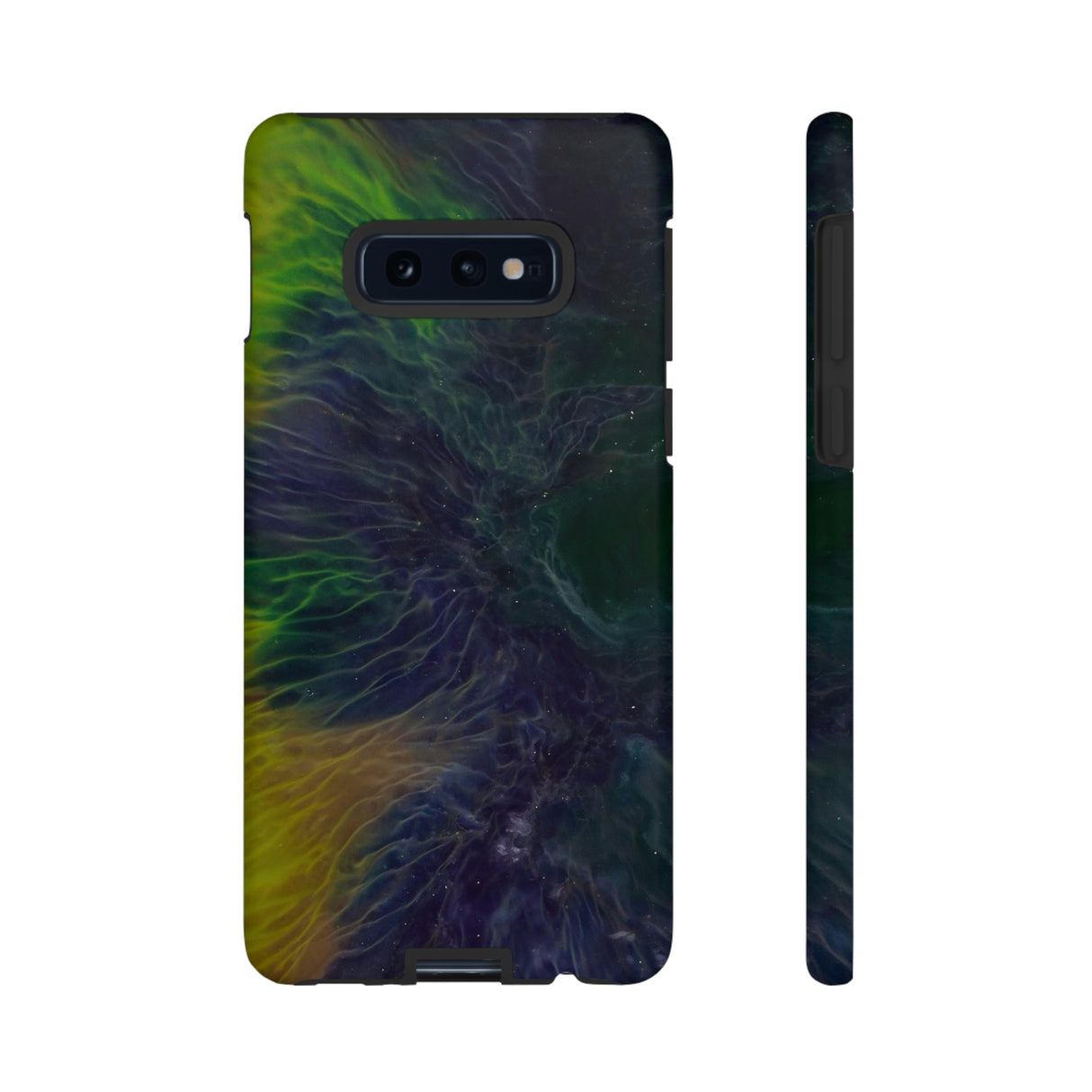 Dark Blue Ink Art Android Case (Protective) Samsung Galaxy S10E Matte Phone Case