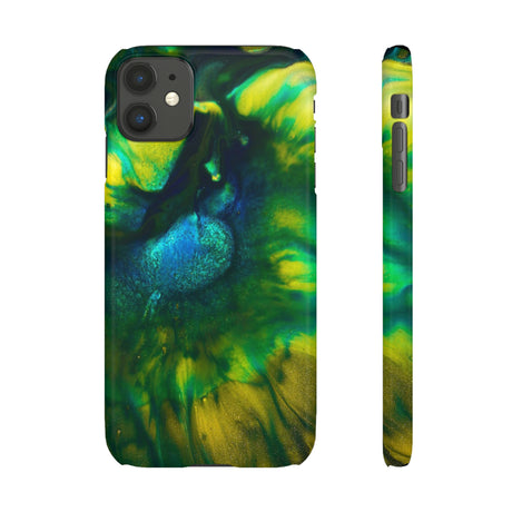 Dragon Eye Ink Art iPhone Case (Slim) iPhone 11 Glossy Phone Case