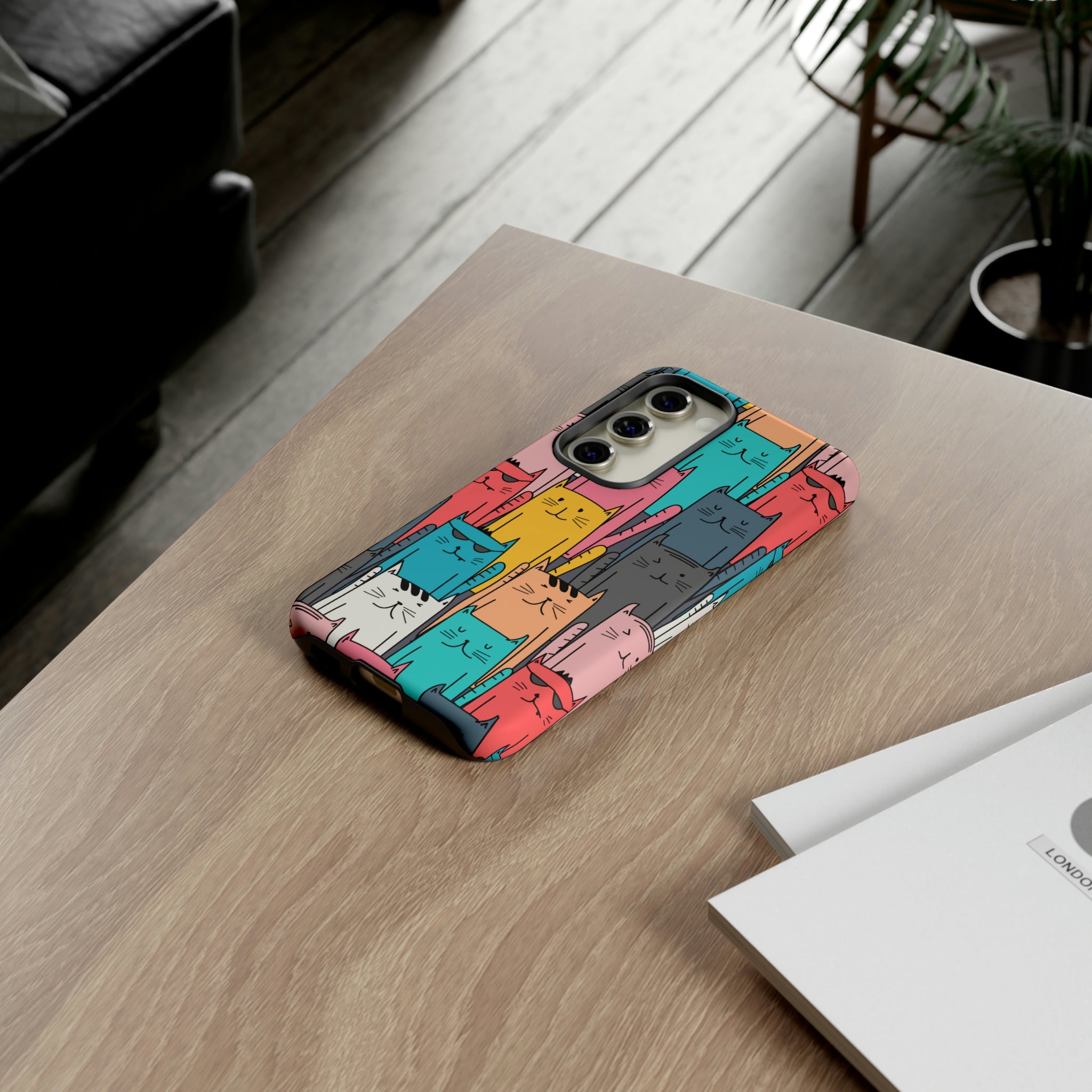 Colorful Cats Android Case (Protective) Phone Case