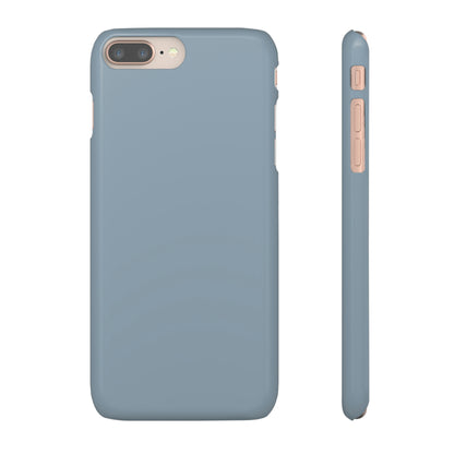 Cadet Grey iPhone Case (Slim) iPhone 8 Plus Glossy Phone Case