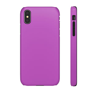 Deep Fuchsia Purple iPhone Case (Slim) iPhone X Glossy Phone Case