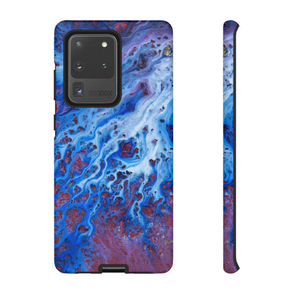 Ice Blue River Ink Art Android Case (Protective) Samsung Galaxy S20 Ultra Matte Phone Case