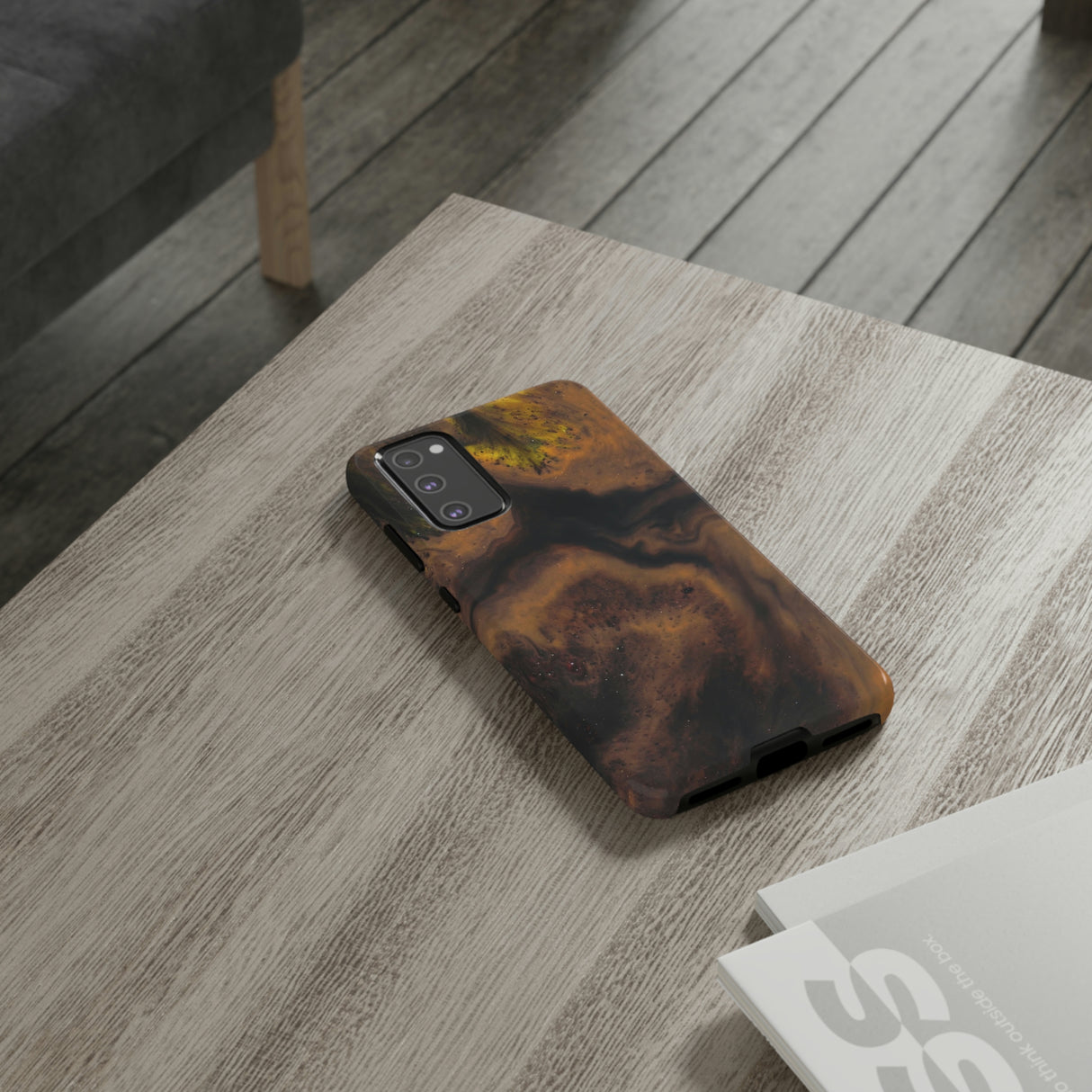 Brown Earth Ink Art Android Case (Protective) Phone Case