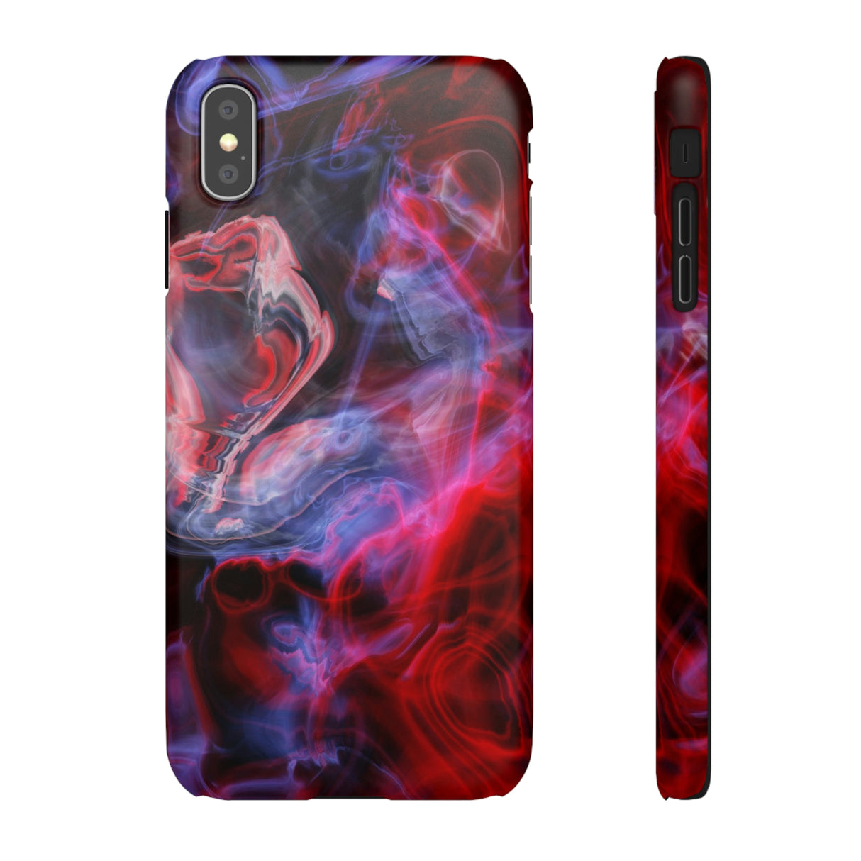 Red Marble iPhone Case (Slim) iPhone XS MAX Matte Phone Case