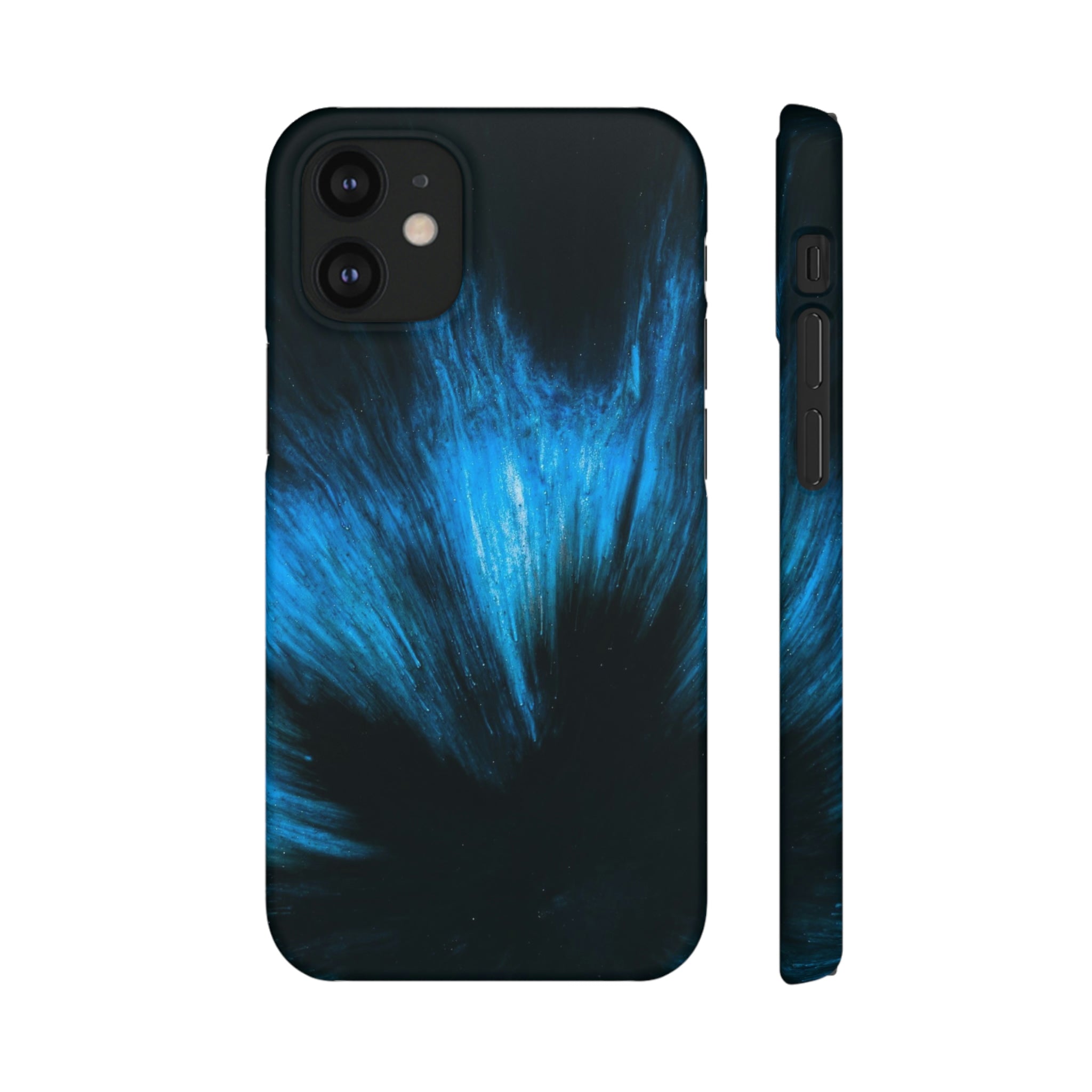 Midnight Shadow Ink Art iPhone Case (Slim) iPhone 12 Mini Matte Phone Case