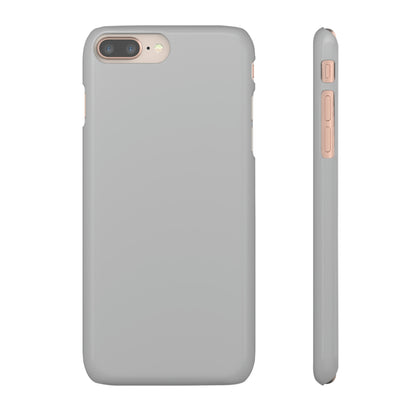 Gray iPhone Case (Slim) iPhone 8 Plus Glossy Phone Case