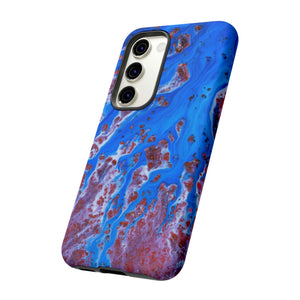 Bright Blue Ink Art Android Case (Protective) Phone Case