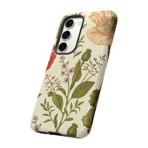 Poppy Red Vintage Flower Samsung Case (Protective) Phone Case