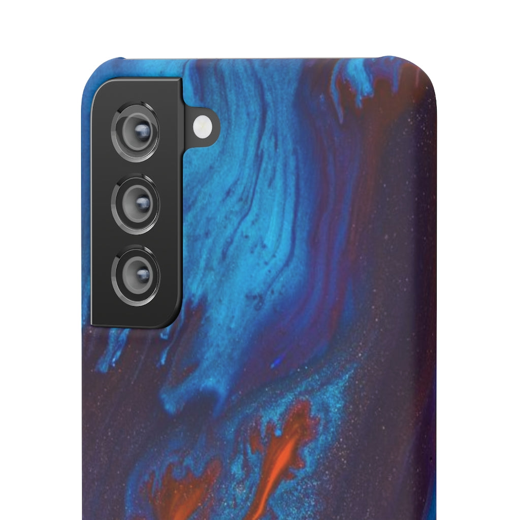 Orange Flame Ink Art Android Case (Slim) Phone Case