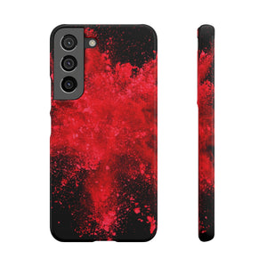 Red Explosion Samsung Case (Slim) Samsung Galaxy S22 Glossy Phone Case