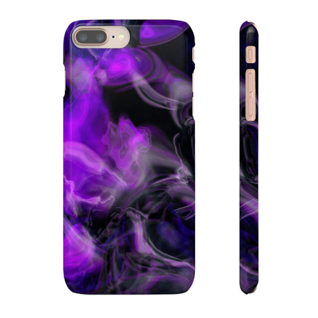 Purple Marble iPhone Case (Slim) iPhone 8 Plus Glossy Phone Case