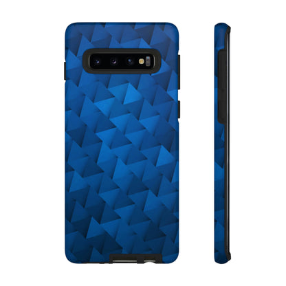 Blue Geometric Android Case (Protective) Samsung Galaxy S10 Matte Phone Case