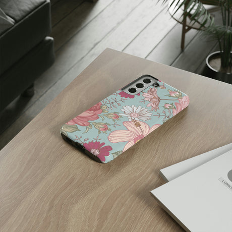 Hibiscus Vintage Flower Samsung Case (Protective) Phone Case