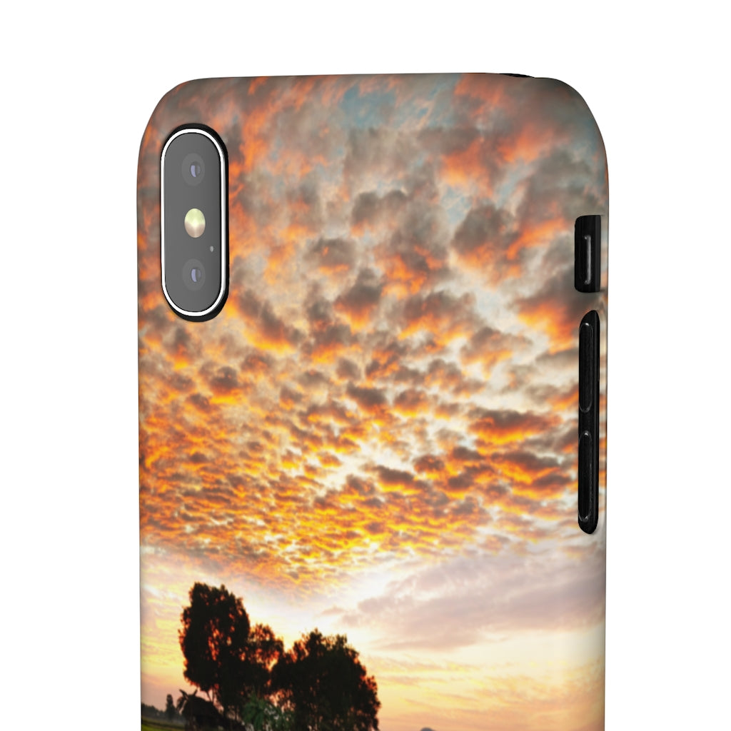 Sunset on the Tropical River Samsung/iPhone (Slim) iPhone X Matte Phone Case