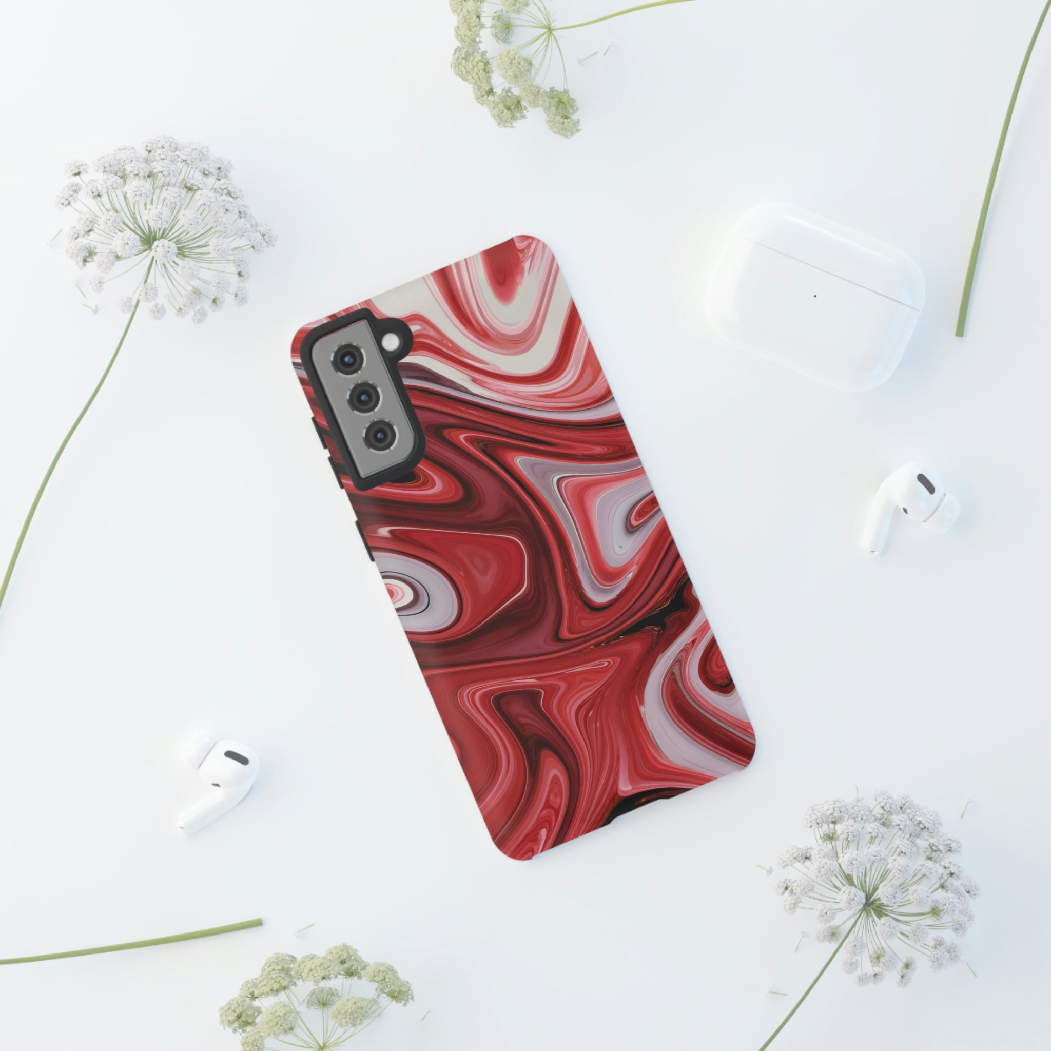 Red White Liquid Android Case (Protective) Phone Case