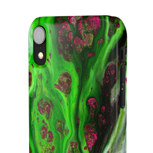 Toxic Green Ink Art iPhone Case (Slim) Phone Case