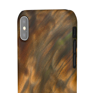 Gold Sand Ink Art iPhone Case (Slim) Phone Case