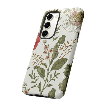 Poppy Vintage Flower Samsung Case (Protective) Phone Case