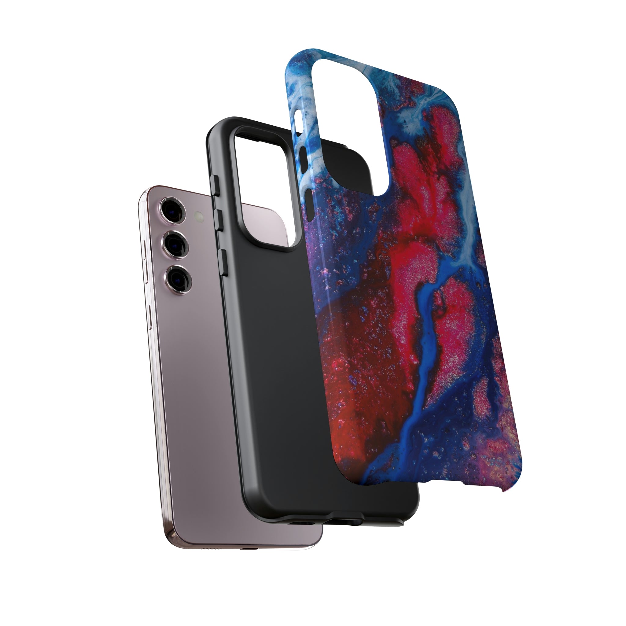 Red n Blue Ink Art Android Case (Protective) Phone Case