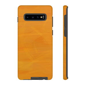 Abstract Orange Android Case (Protective) Samsung Galaxy S10 Plus Glossy Phone Case