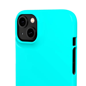 Aqua Blue iPhone Case (Slim) Phone Case