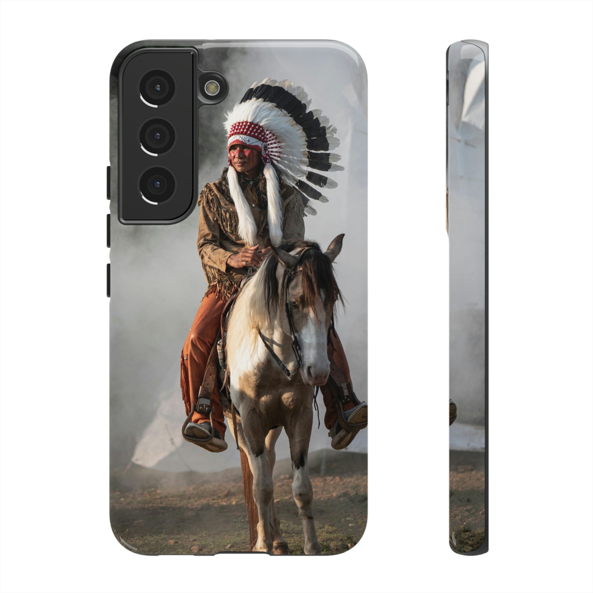 Indian Cheif Android Case (Protective) Samsung Galaxy S22 Glossy Phone Case