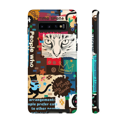 Cat Collage Android Case (Protective) Samsung Galaxy S10 Glossy Phone Case