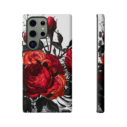 Serarose Gothic Flower Samsung Case (Protective) Samsung Galaxy S23 Ultra Glossy Phone Case