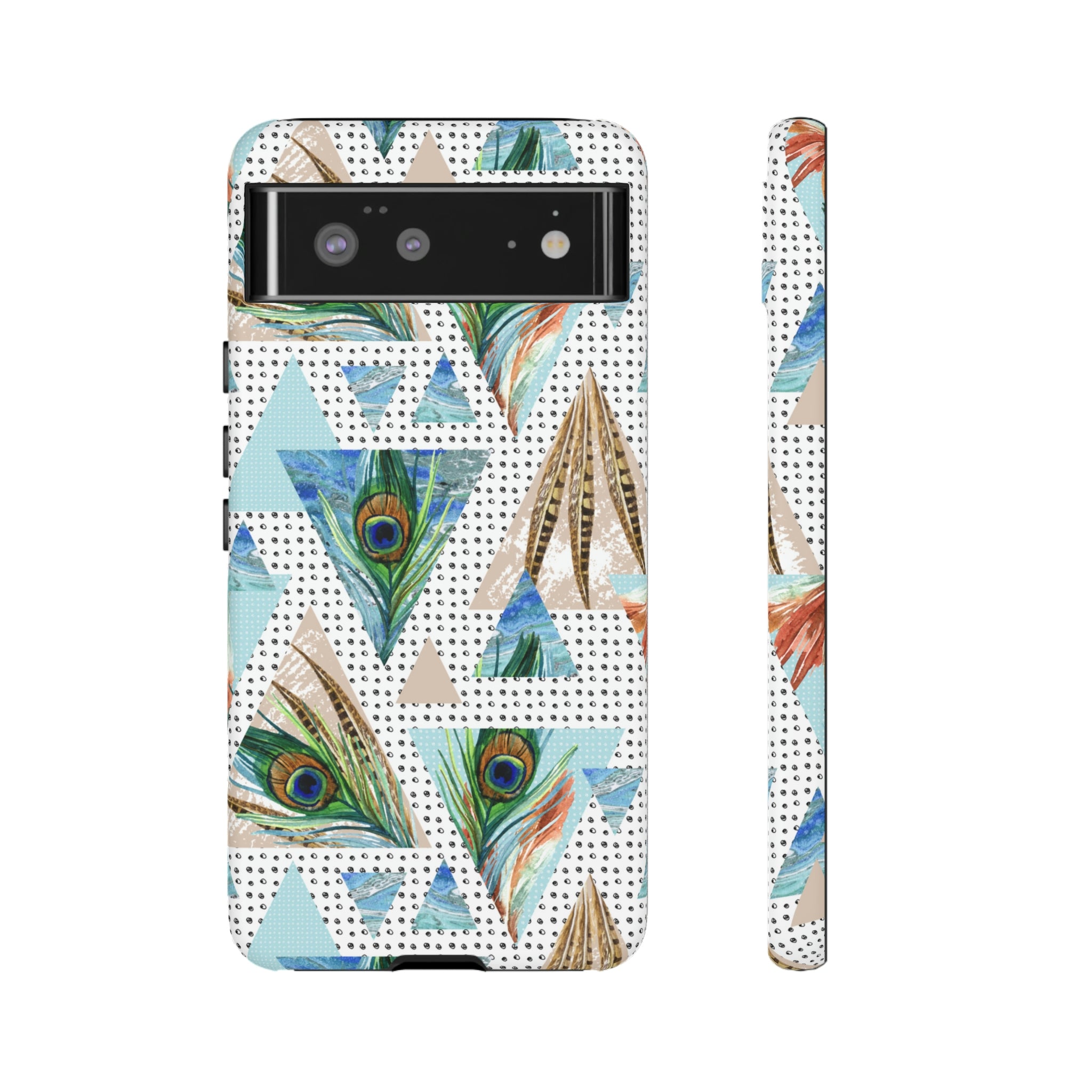 Peacock Feathers Android Case (Protective) Google Pixel 6 Matte Phone Case