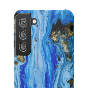 Blue Ice Ink Art Android Case (Slim) Phone Case