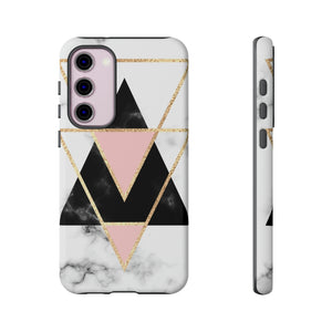 Marble Triangles Android Case (Protective) Samsung Galaxy S23 Plus Matte Phone Case