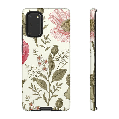 Poppy Purple Vintage Flower Samsung Case (Protective) Samsung Galaxy S20+ Matte Phone Case