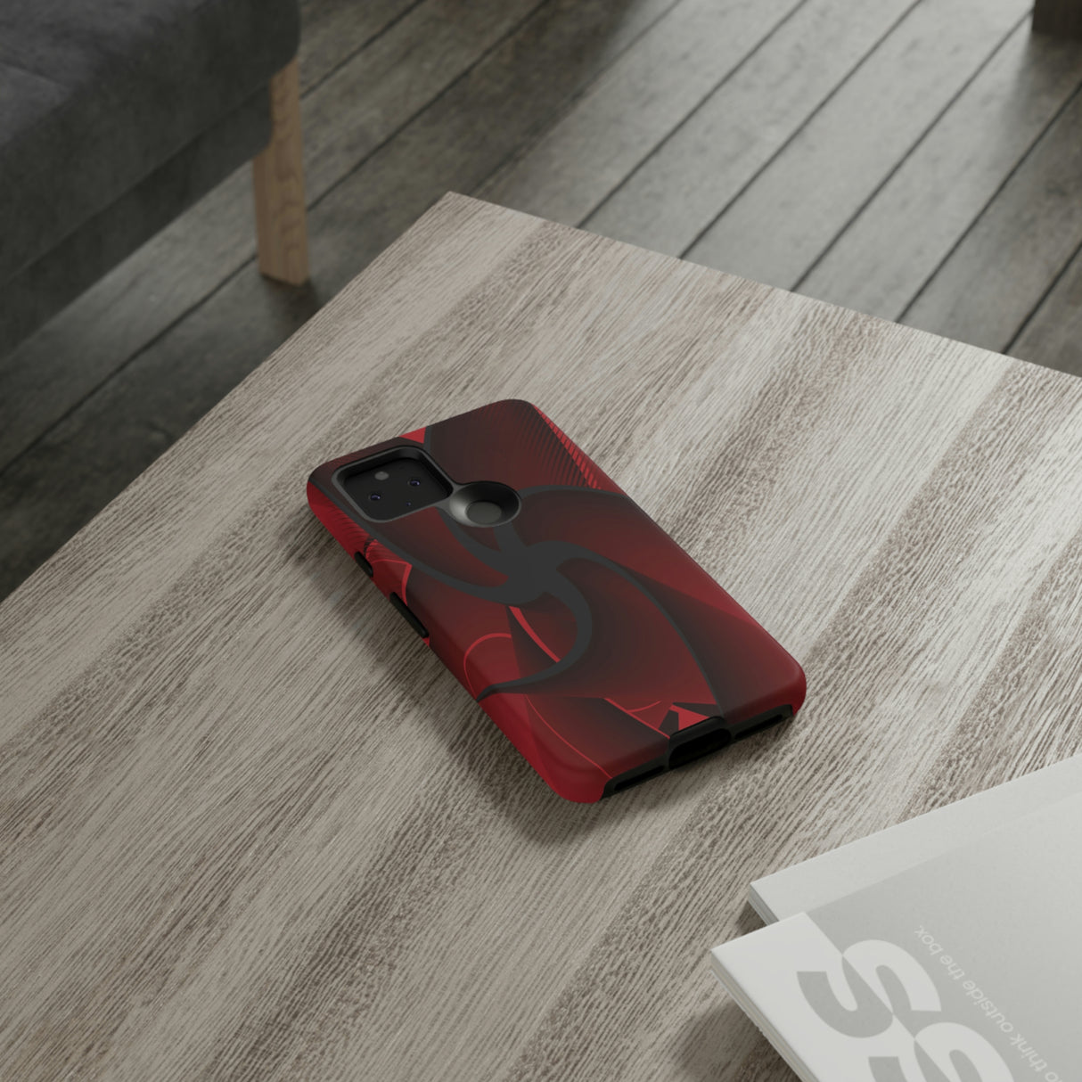 Red Liquid Spiral Android Case (Protective) Phone Case