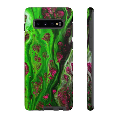 Toxic Green Ink Art Android Case (Protective) Samsung Galaxy S10 Plus Glossy Phone Case