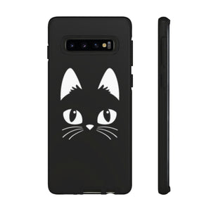 Cartoon Cat Icon Android Case (Protective) Samsung Galaxy S10 Glossy Phone Case