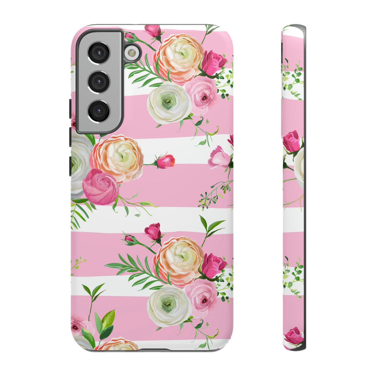 Pink Roses Android Case (Protective) Samsung Galaxy S22 Plus Matte Phone Case