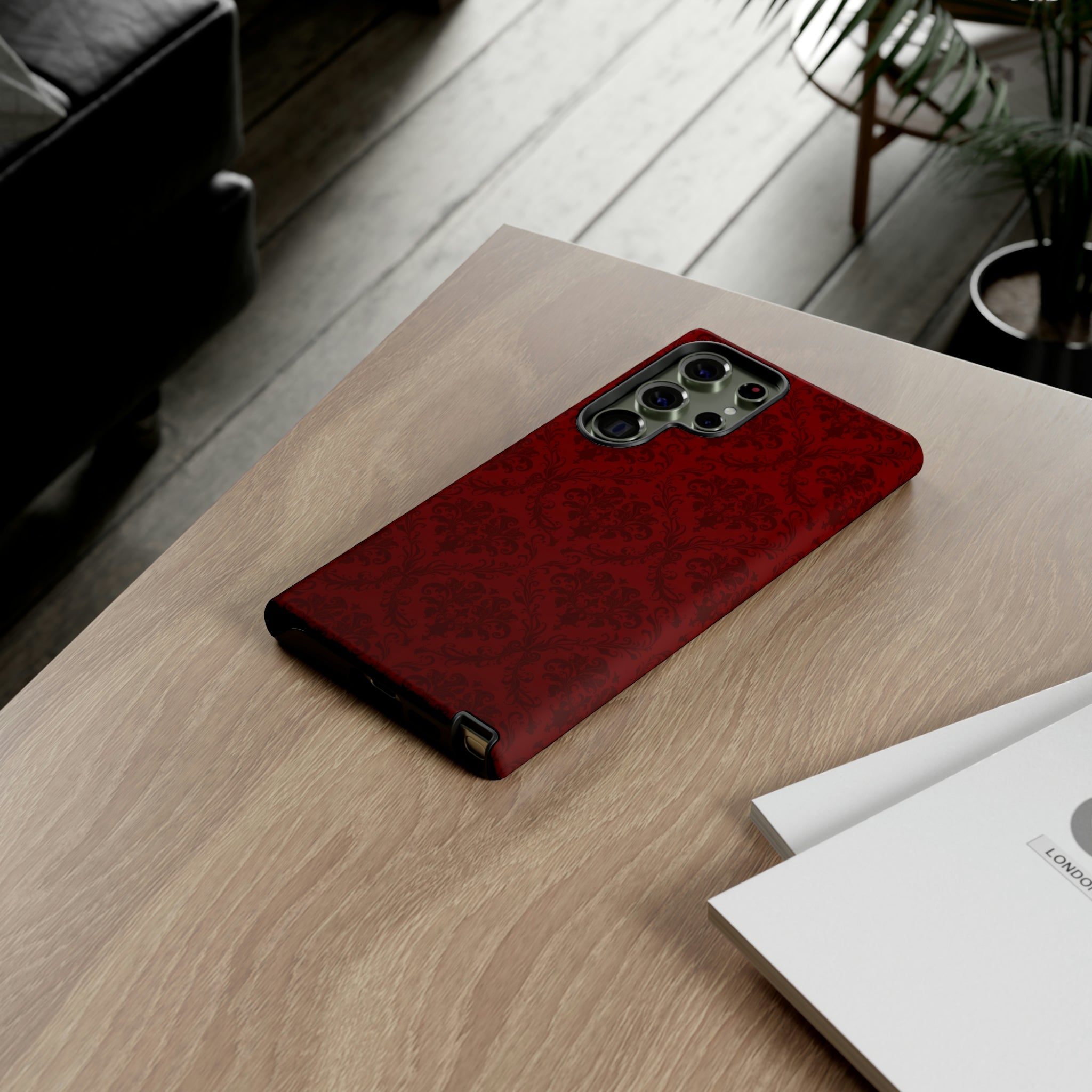 Dark Red Wallpaper Android Case (Protective) Phone Case