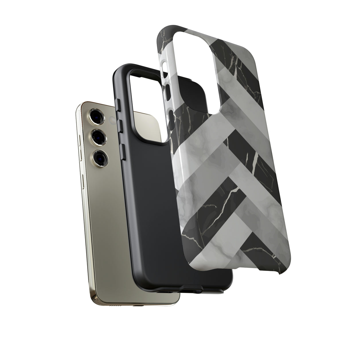 Grey Herringbone Android Case (Protective) Phone Case