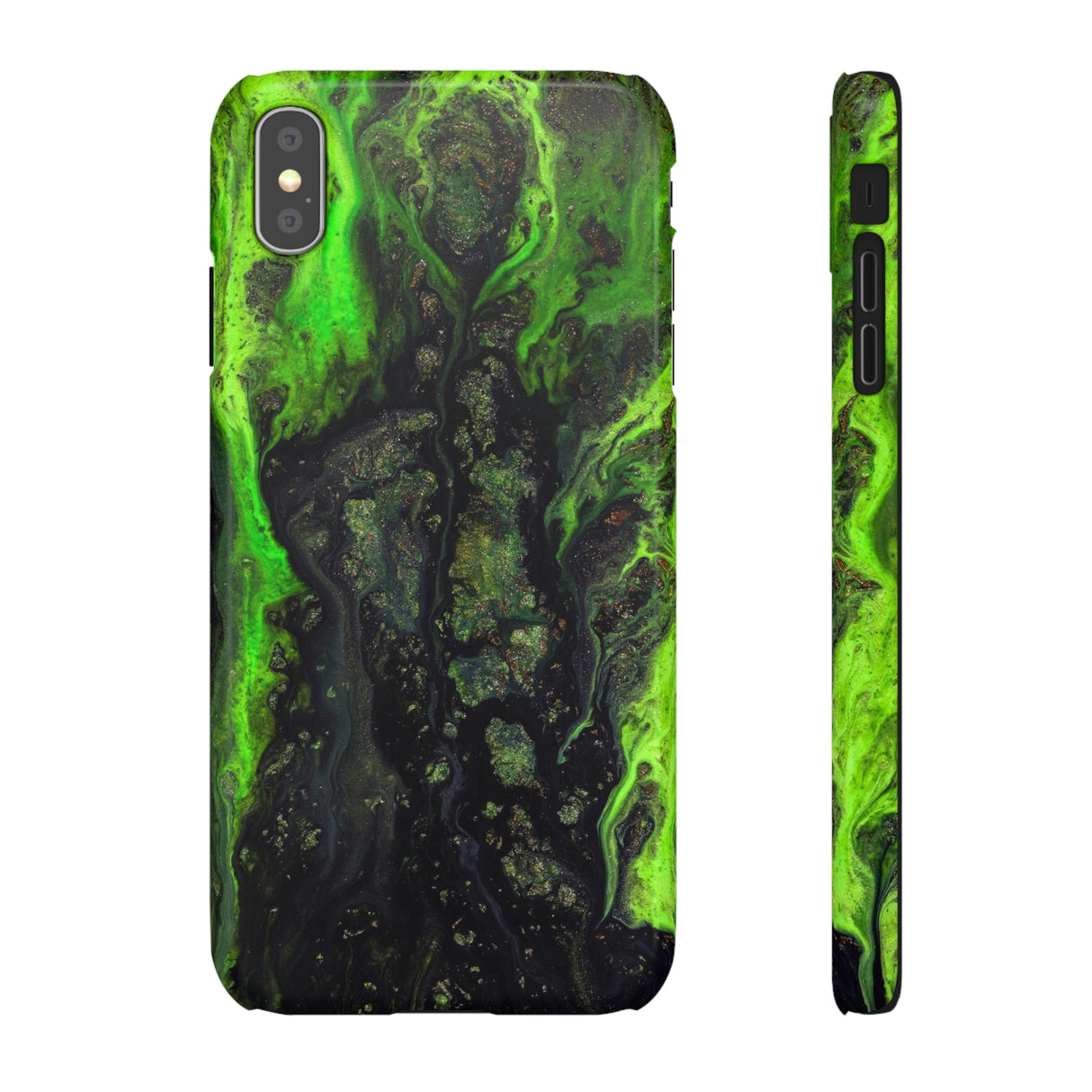 Toxic Ink Art iPhone Case (Slim) iPhone XS MAX Glossy Phone Case