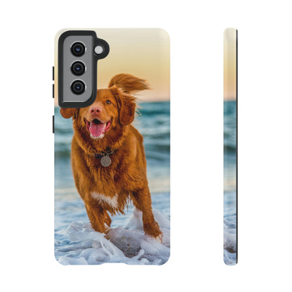 Happy Beach Dog Android Case (Protective) Samsung Galaxy S21 Matte Phone Case