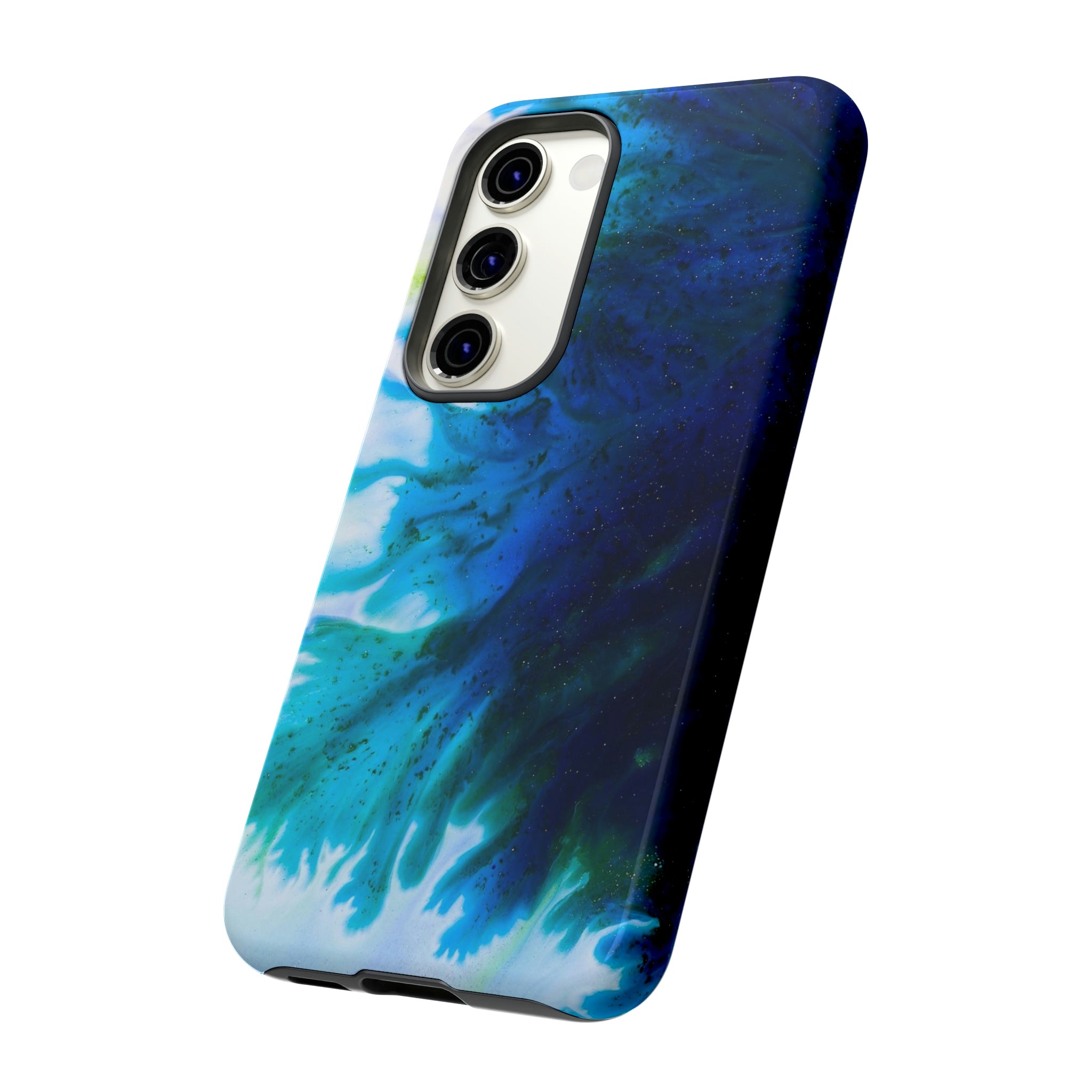 Blue Liquid Ink Art Android Case (Protective) Phone Case