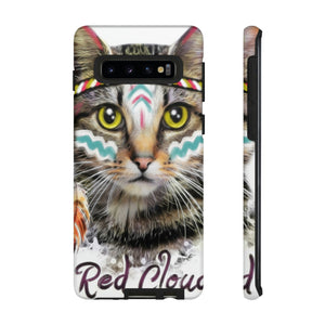 Red Cloud Cat Android Case (Protective) Samsung Galaxy S10 Matte Phone Case