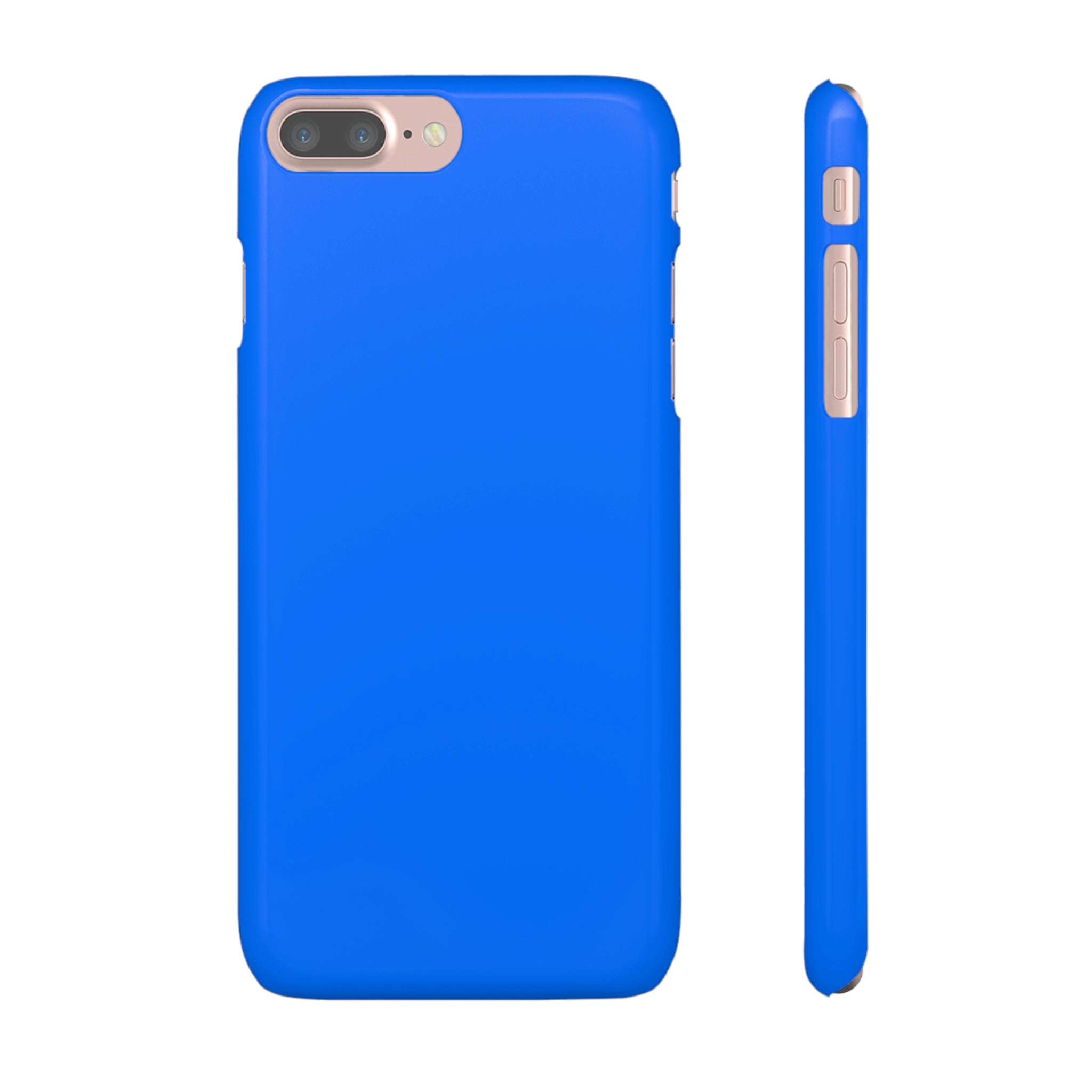 Brandeis Blue iPhone Case (Slim) iPhone 7 Plus Glossy Phone Case